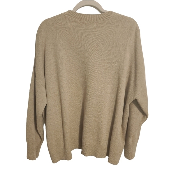 Universal Thread | Women's Beige Wool Blend Crewneck Sweater (Size XL) - Picture 11 of 11
